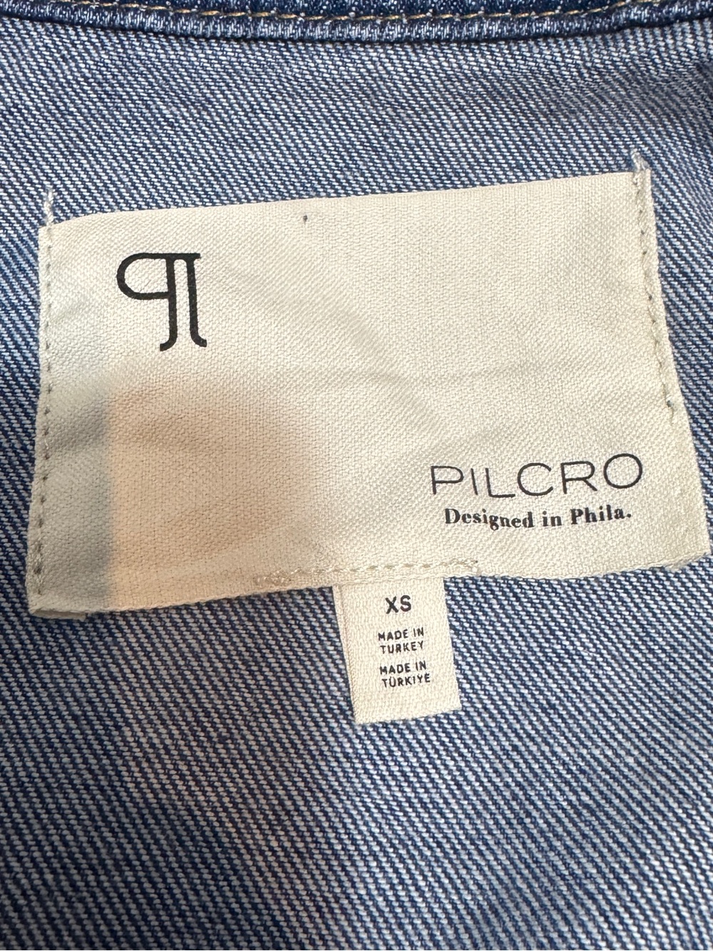 Anthropologie Pilcro Utility Denim Bomber Jacket Oversized Women’s XS NWT - Picture 8 of 15